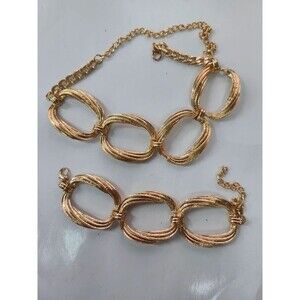 City Chic metro matching set large link necklace and bracelet